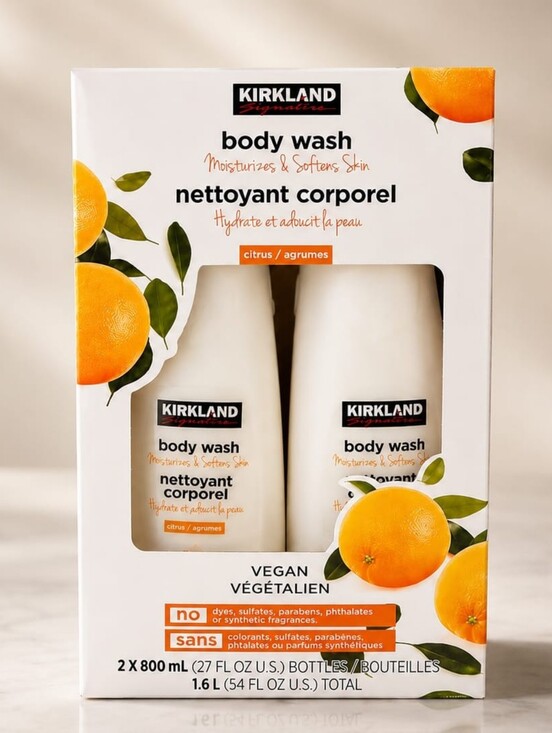 Kirkland Signature Other - Kirkland Signature Citrus Body Wash Twin Pack - White & Orange